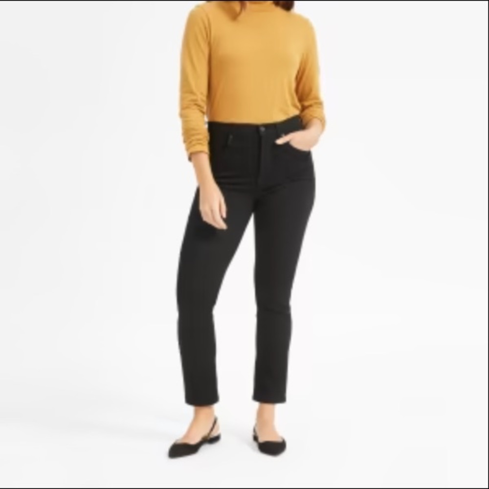 Everlane High rise slim straight jean